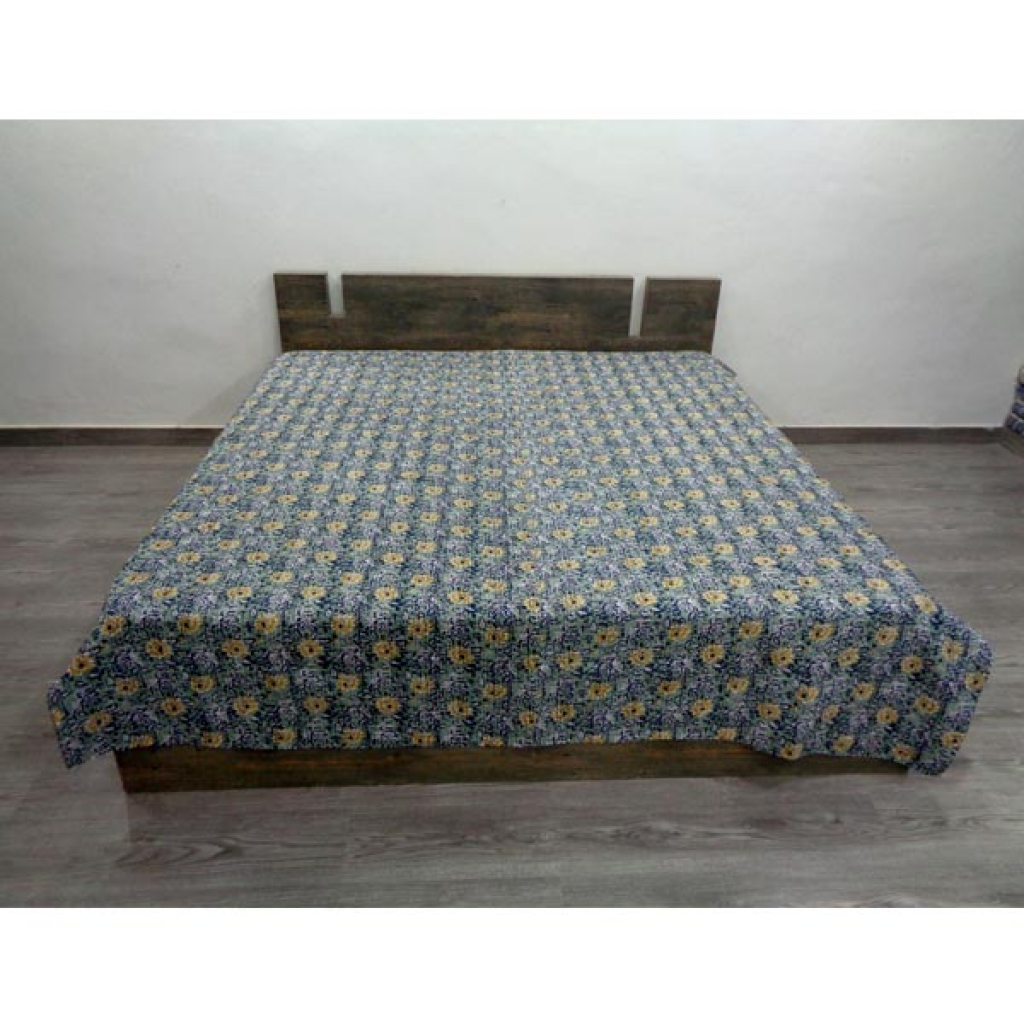 Handmade Cotton Kantha Bed Cover