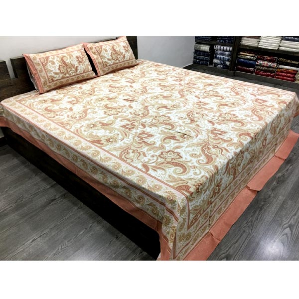 PAKHI PRINTED HANDMADE COTTON BEDSHEET