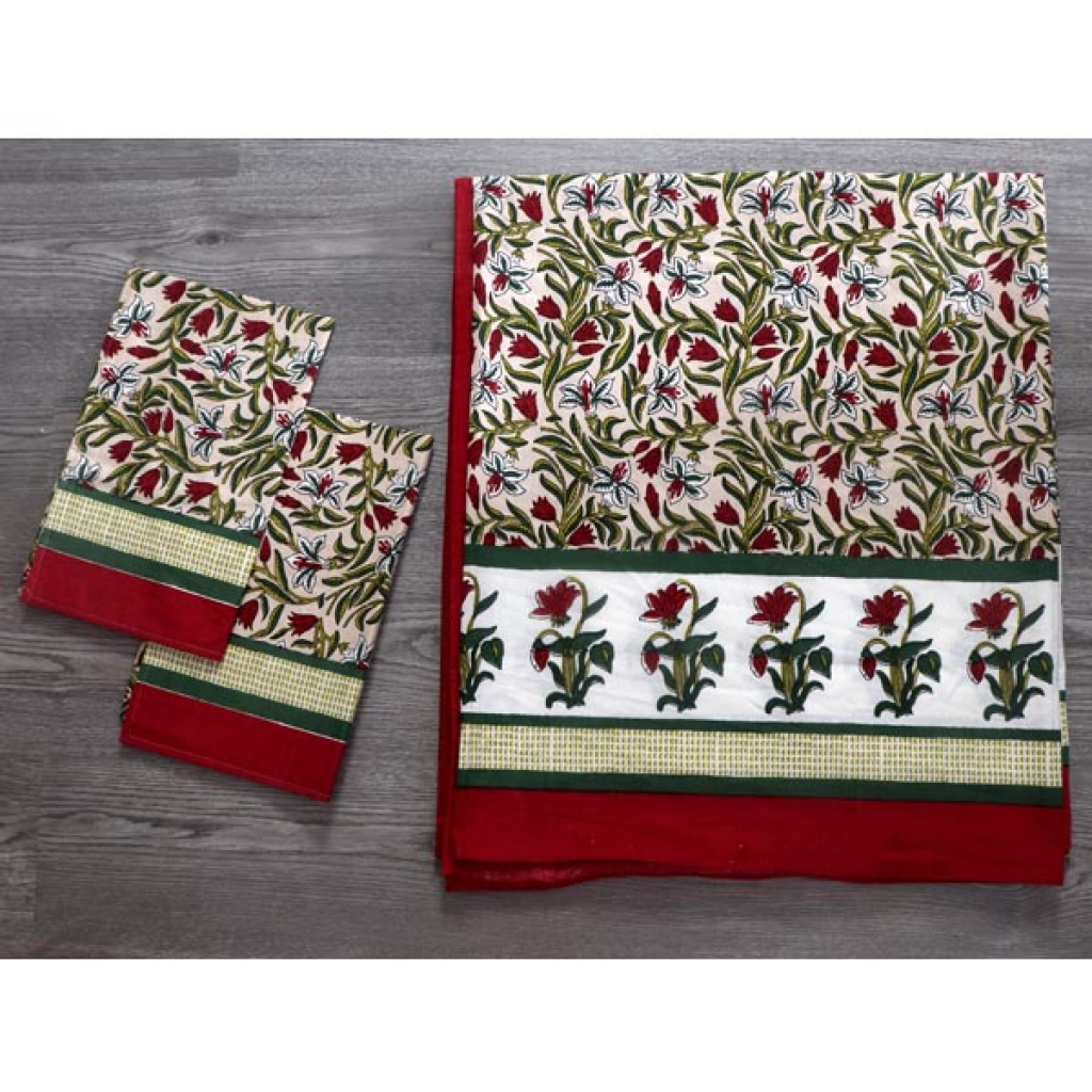 PAKHI PRINTED HANDMADE COTTON BEDSHEET