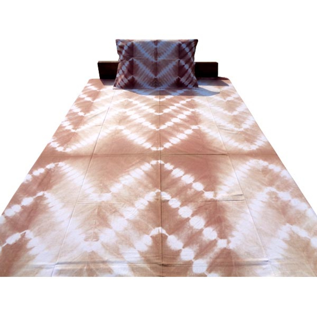 Handmade Cotton Tie Die Printed Bedsheet