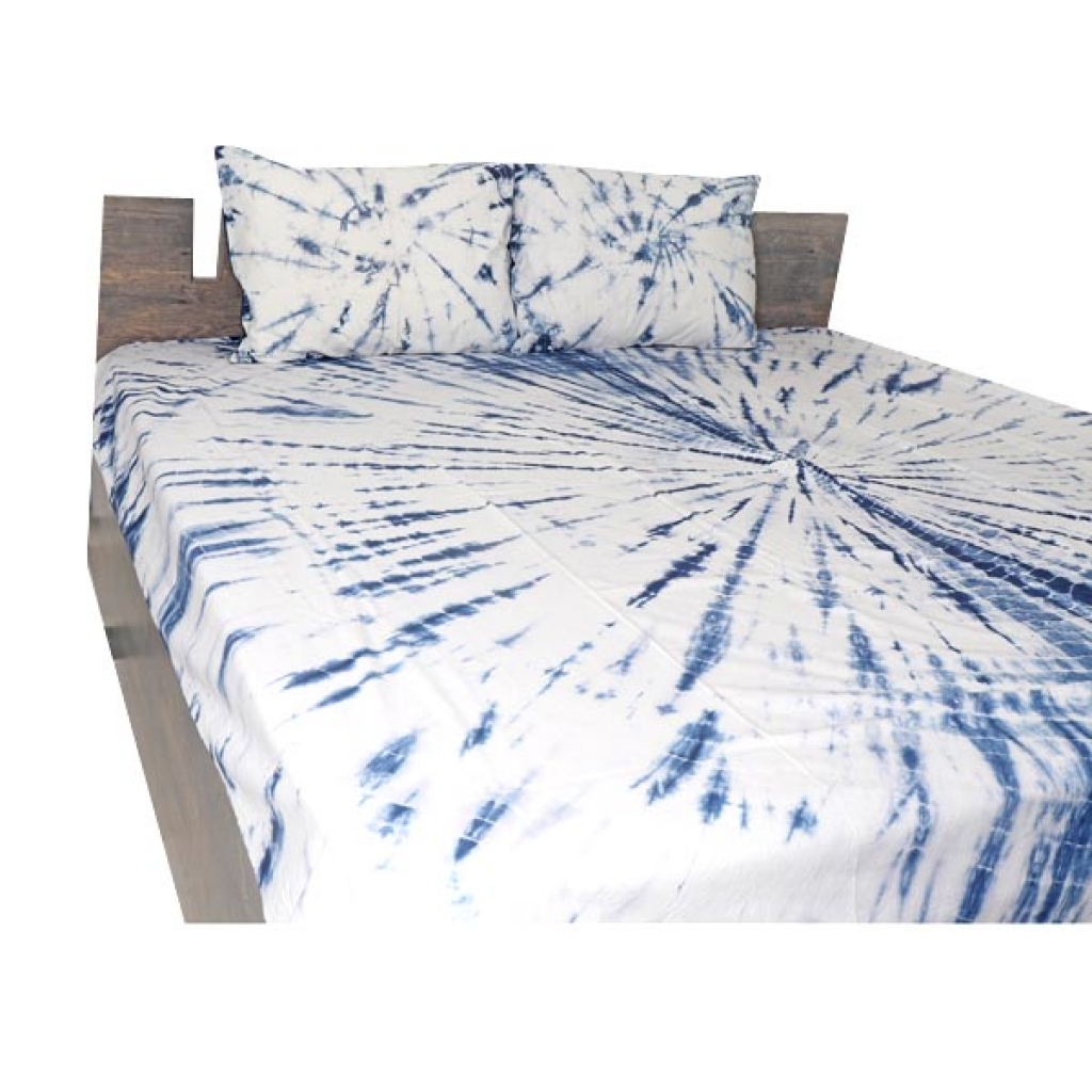 TIE DIE PRINT HANDMADE COTTON BEDSHEET