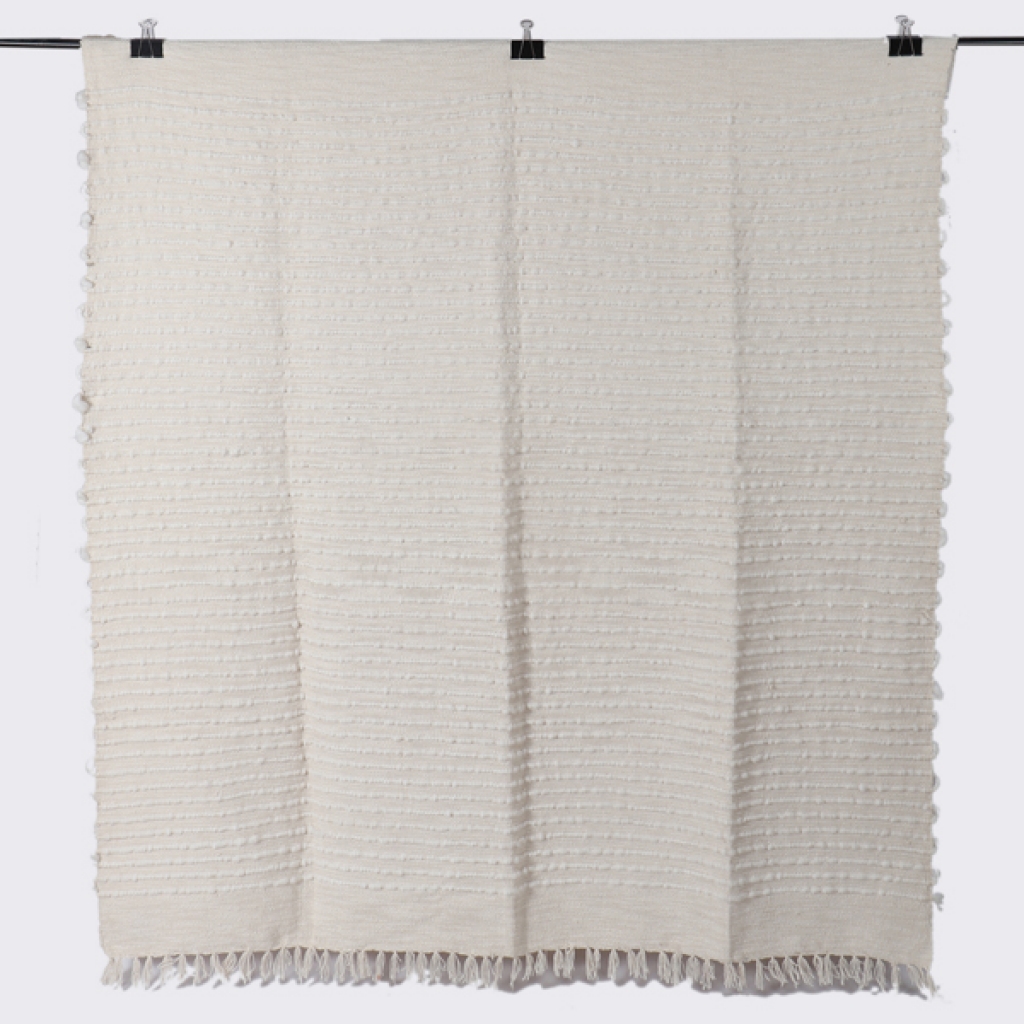 COTTON EMBROIDERY FANCY THROW