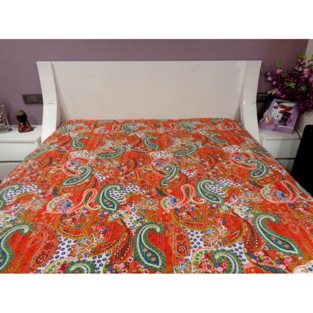 Cotton Handmade Kantha Bed Cover