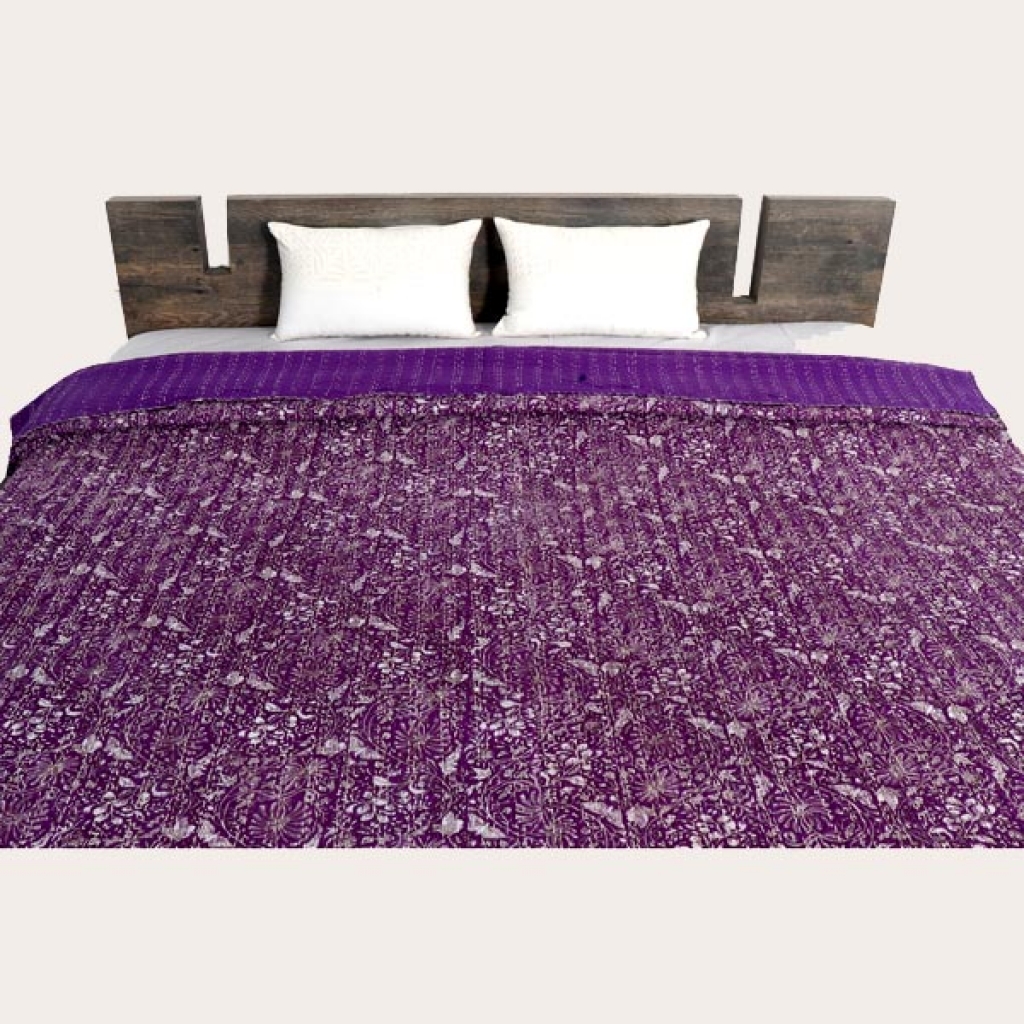 Cotton Handmade Kantha Bed Cover