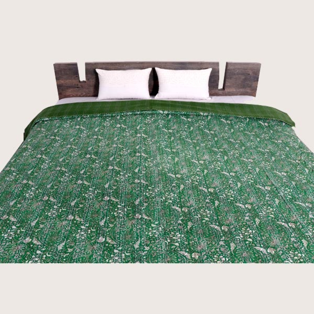 Cotton Handmade Kantha Bed Cover