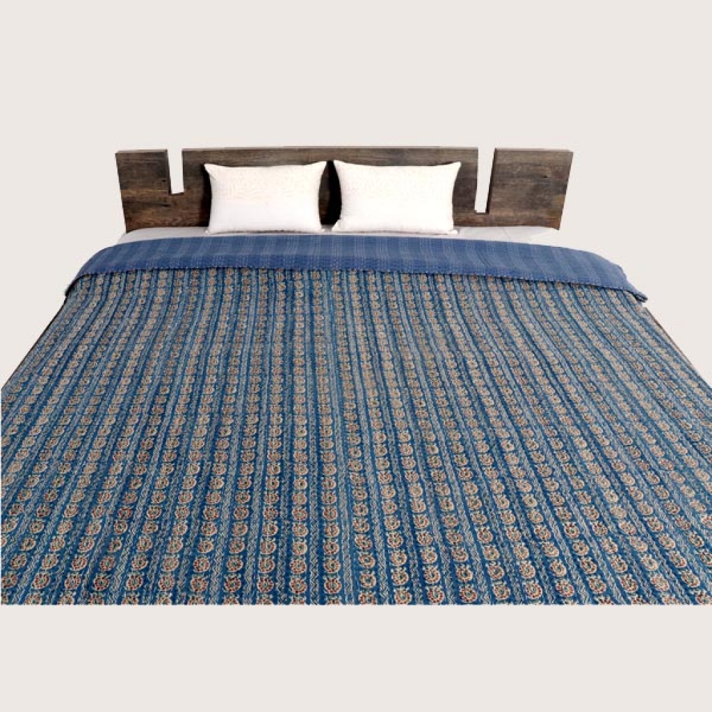 Cotton Handmade Kantha Bed Cover