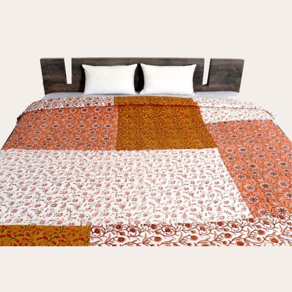 Cotton Handmade Kantha Bed Cover