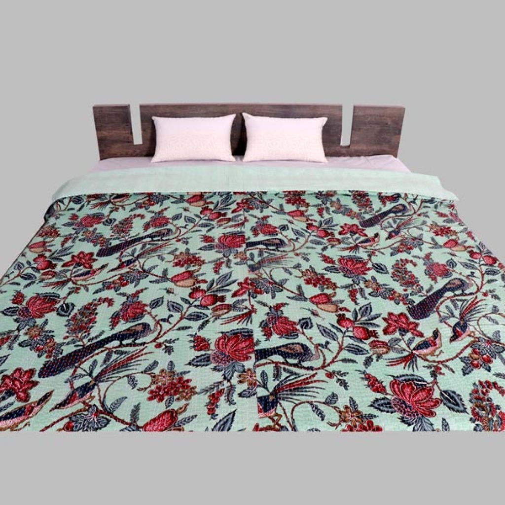 Cotton Handmade Kantha Bed Cover