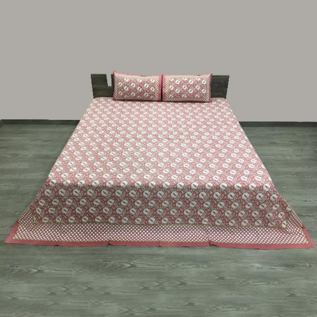 HANDMDE NIRWANA PRINTED COTTON BEDSHEET