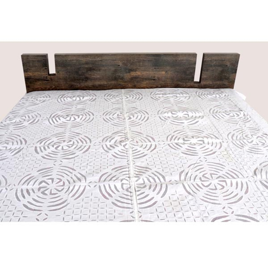 Handmade Antique Design Cut Work Bedsheet