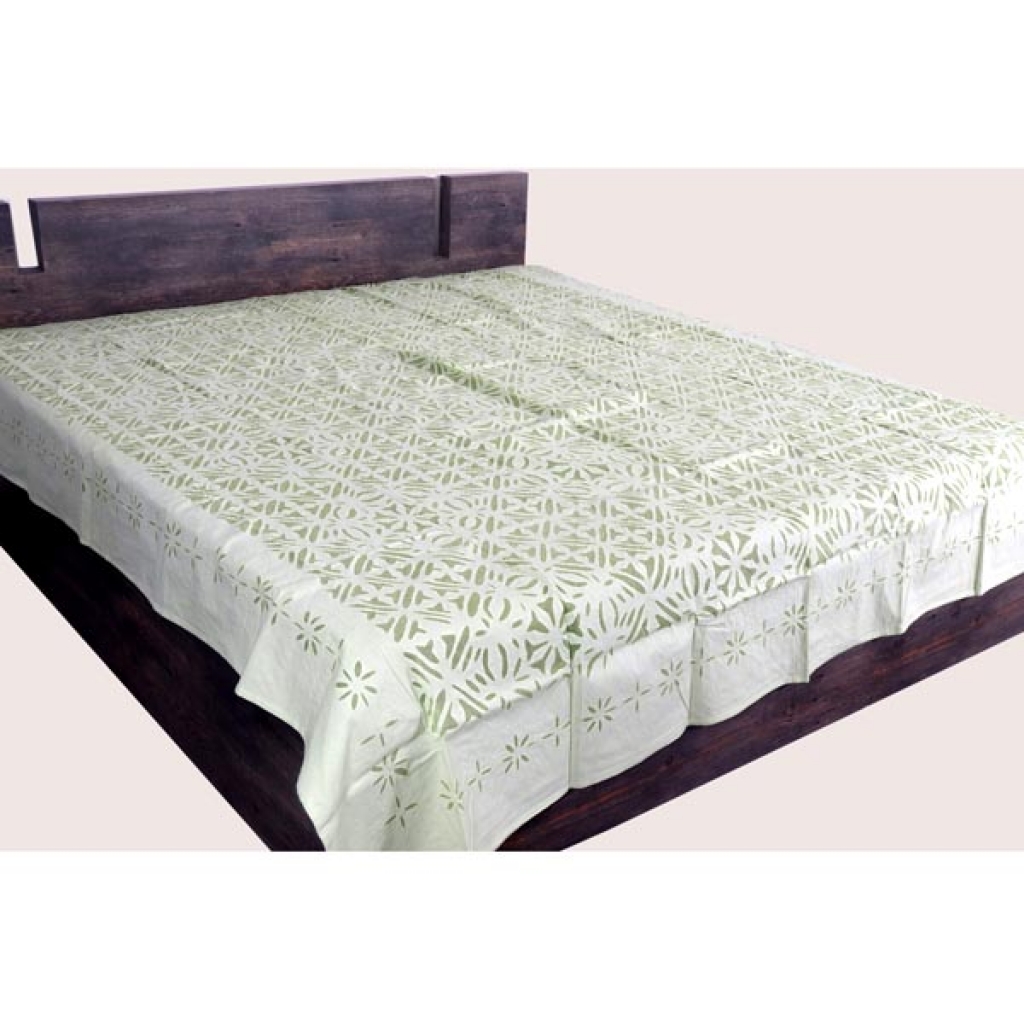 Handmade Antique Design Cut Work Bedsheet