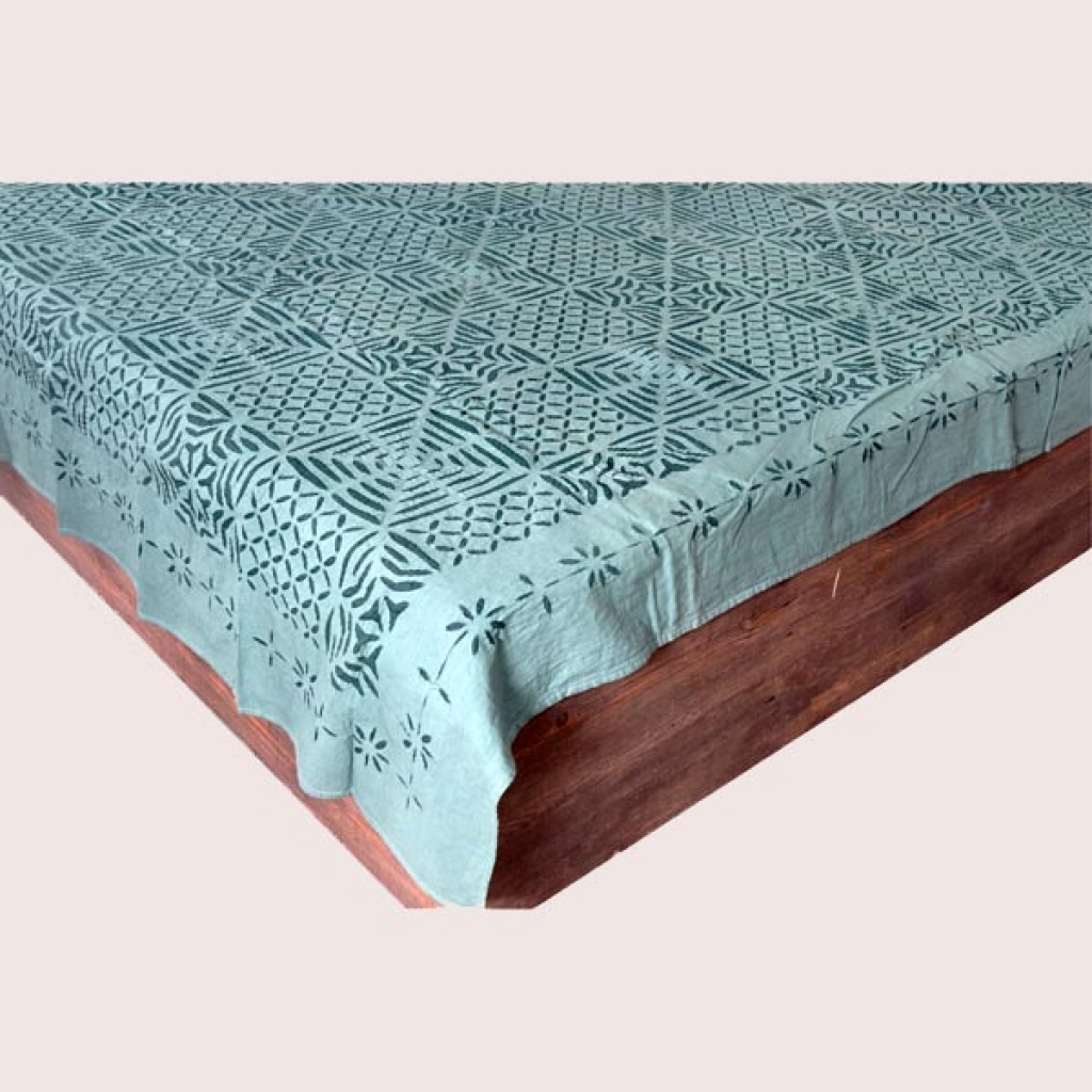 Handmade Antique Design Cut Work Bedsheet