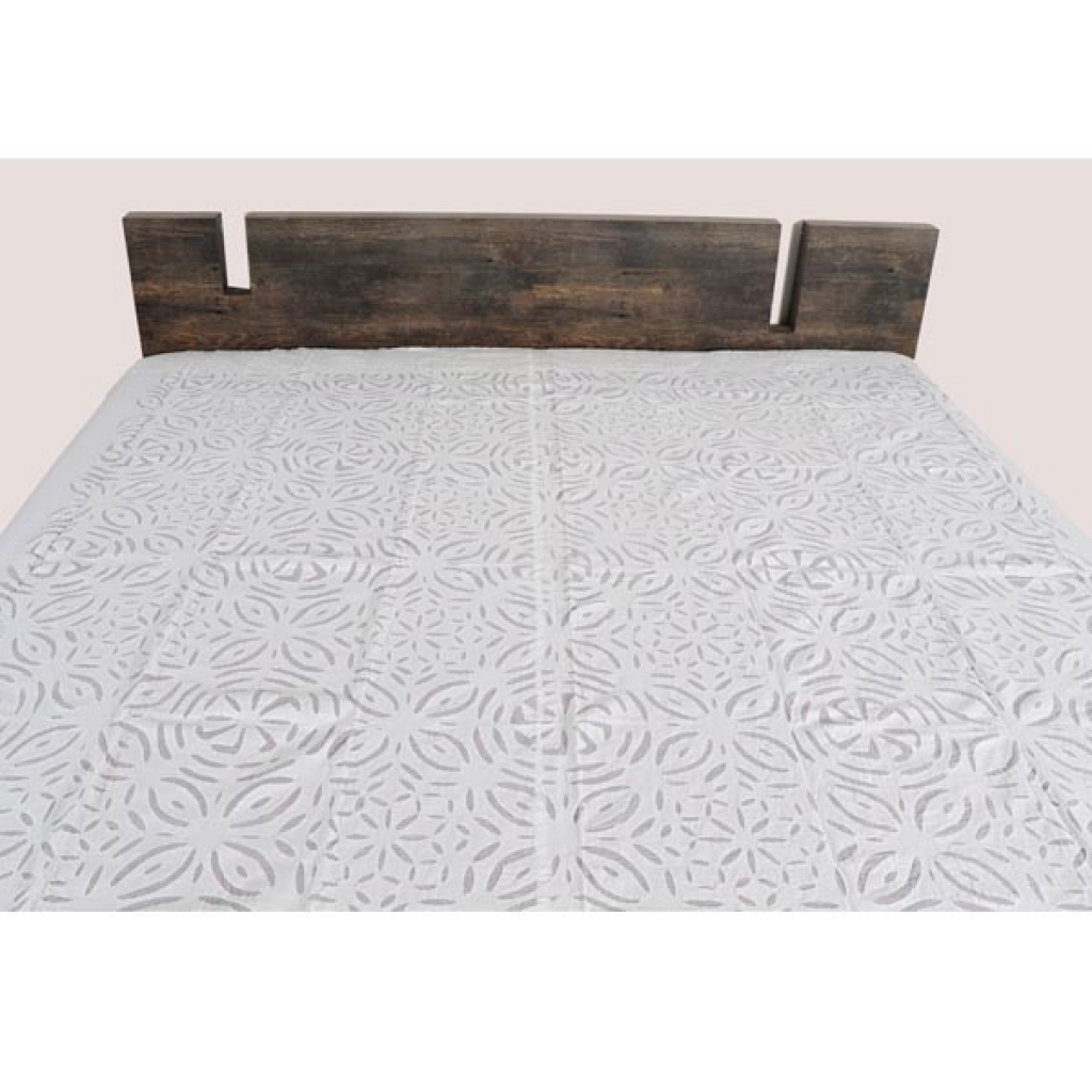 Handmade Antique Design Cut Work Bedsheet