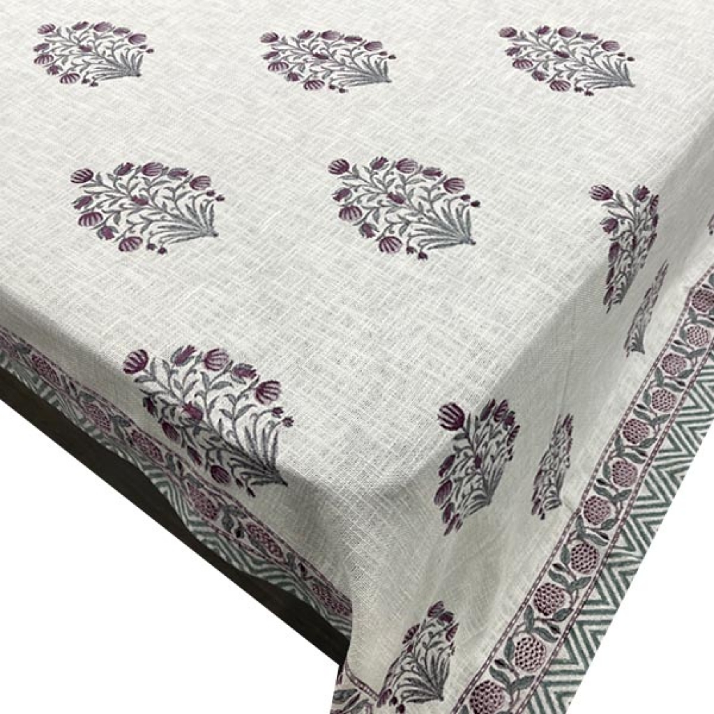 HANDMADE TNT COTTON BLOCK PRINTED BEDCOVER