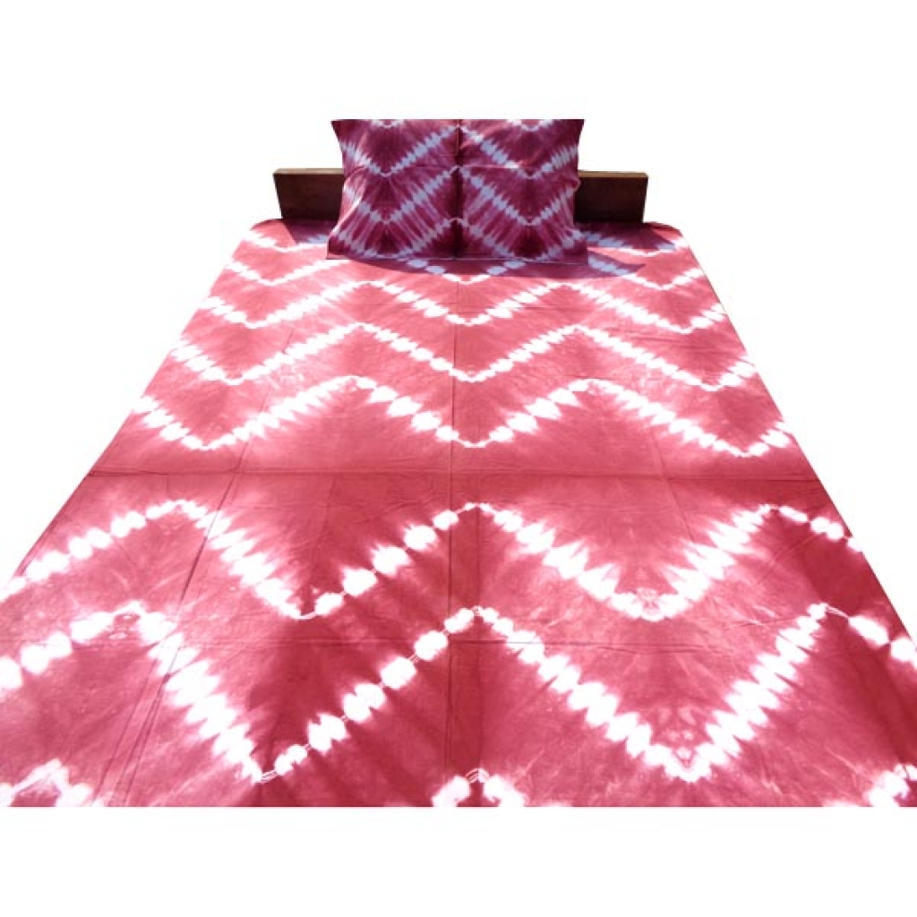 Handmade Cotton Tie Die Printed Bedsheet