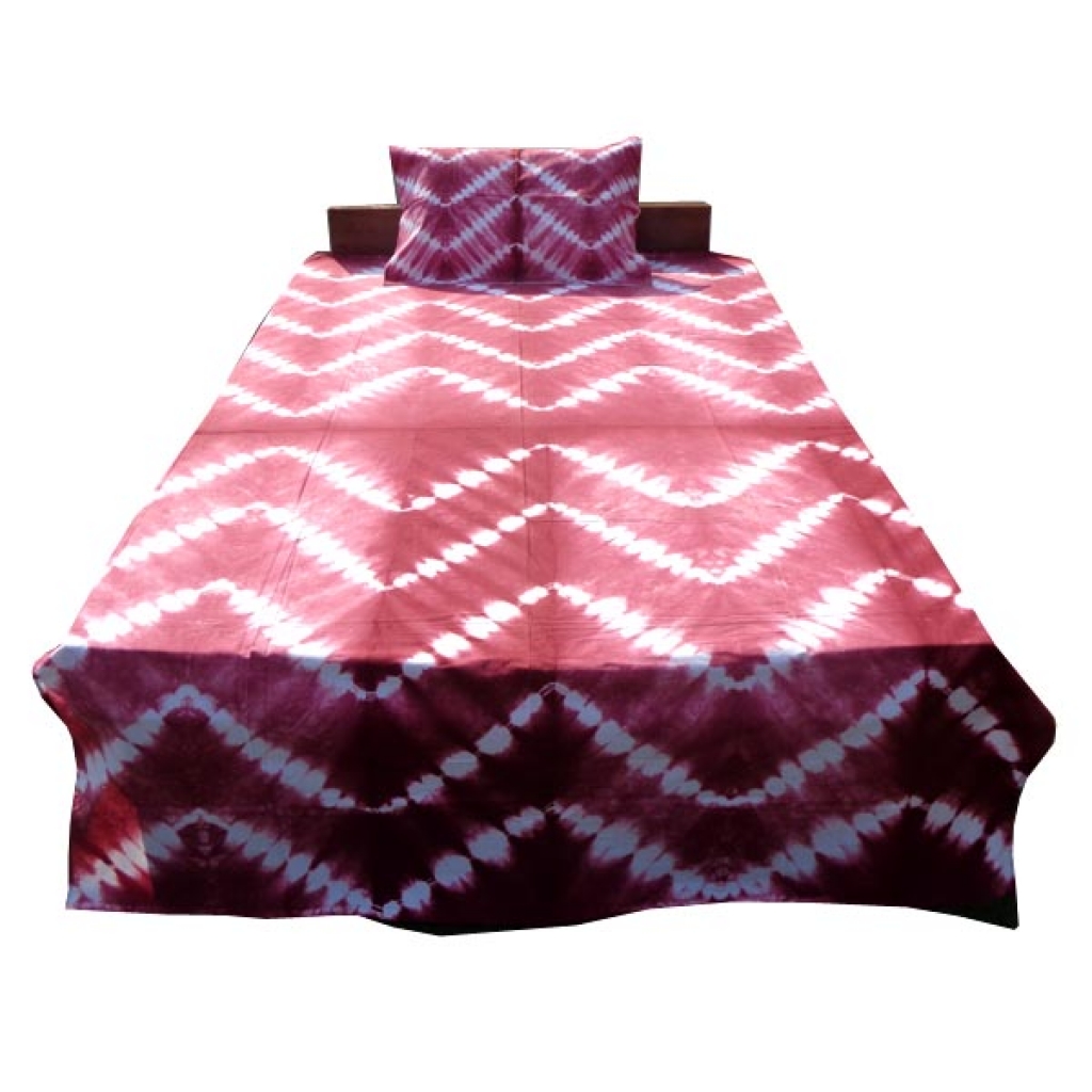 Handmade Cotton Tie Die Printed Bedsheet