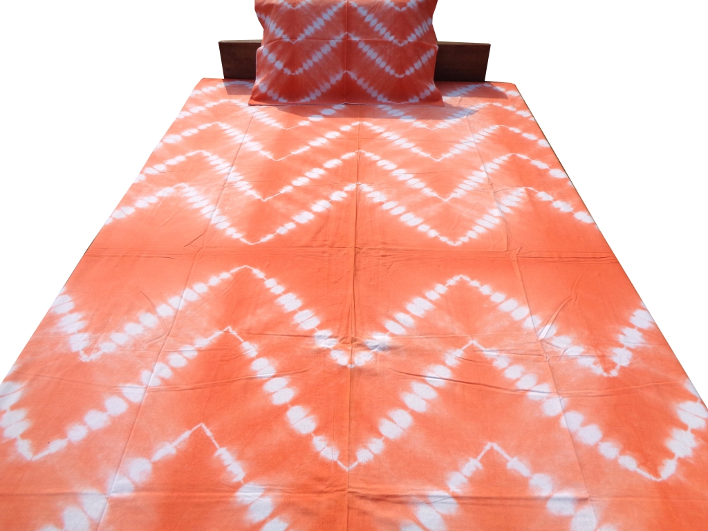 Handmade Cotton Tie Die Printed Bedsheet