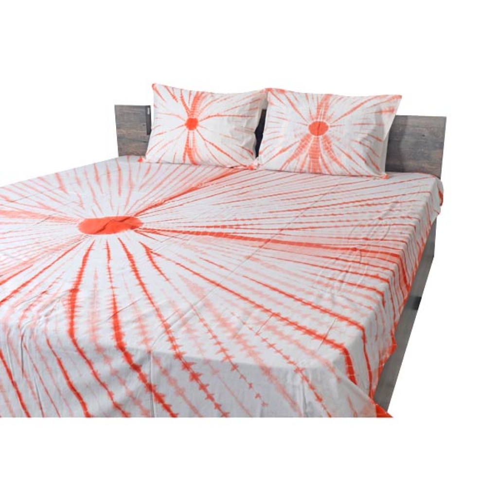 TIE DIE PRINT HANDMADE COTTON BEDSHEET