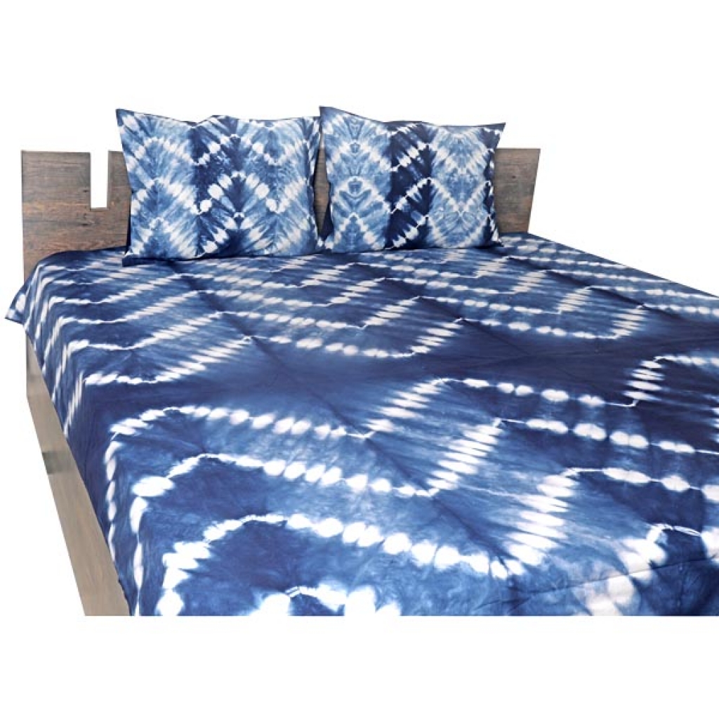 TIE DIE PRINT HANDMADE COTTON BEDSHEET