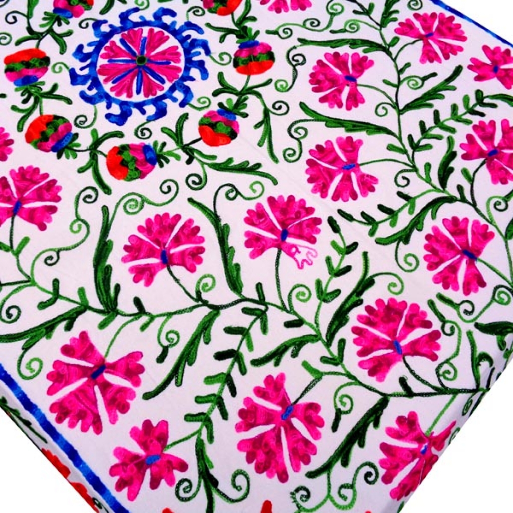 HANDMADE EMBROIDARY WORK COTTON SUZANI BEDCOVER