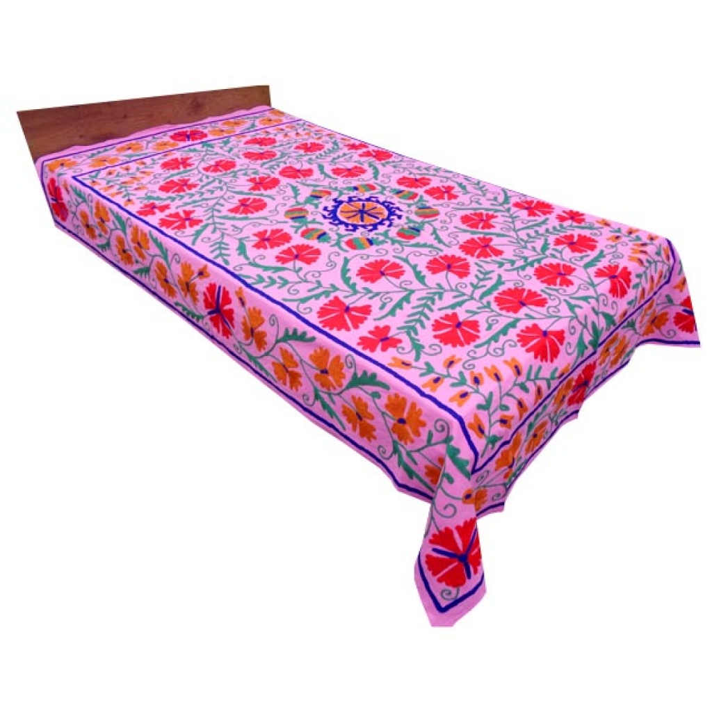 HANDMADE EMBROIDARY WORK COTTON SUZANI BEDCOVER