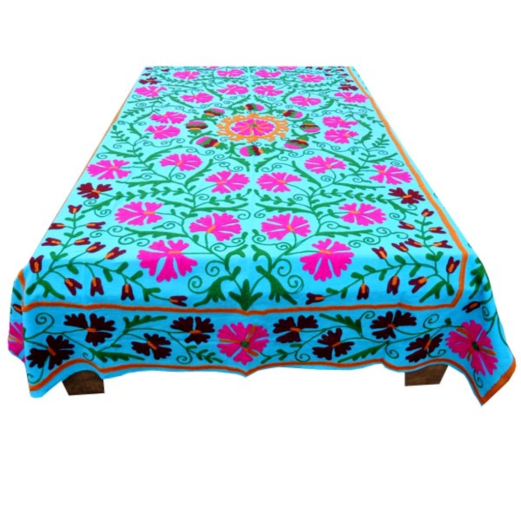 HANDMADE EMBROIDARY WORK COTTON SUZANI BEDCOVER