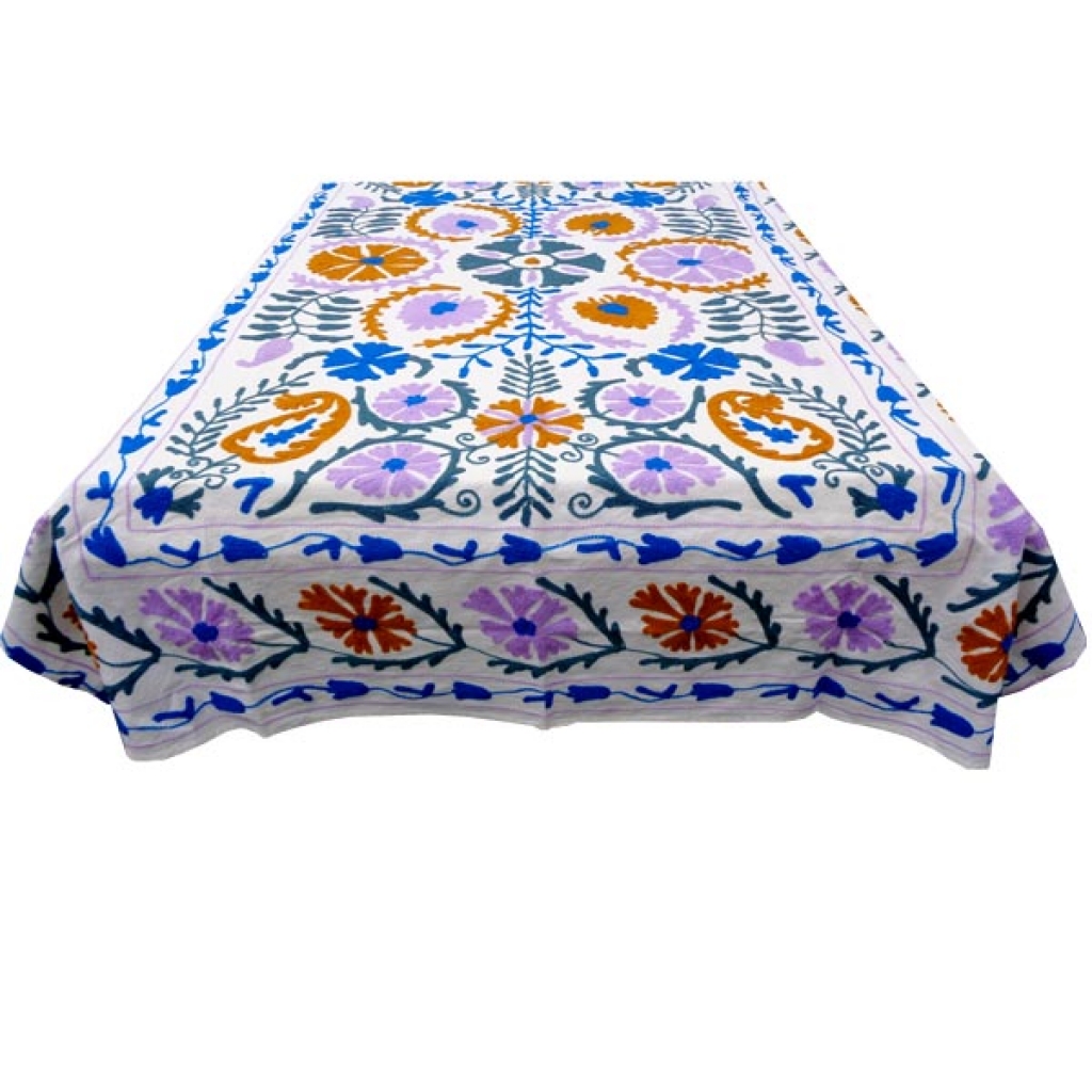 HANDMADE EMBROIDARY WORK COTTON SUZANI BEDCOVER