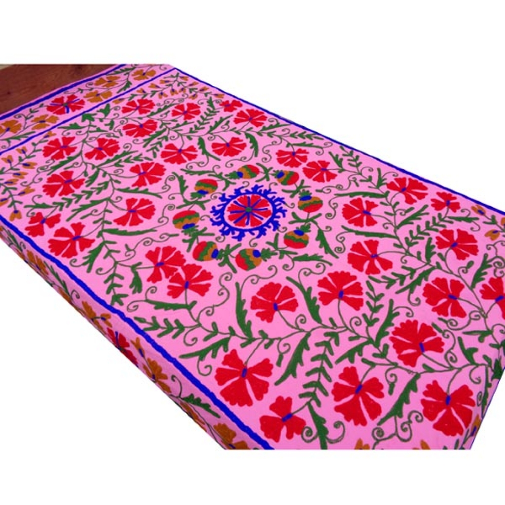 HANDMADE EMBROIDARY WORK COTTON SUZANI BEDCOVER