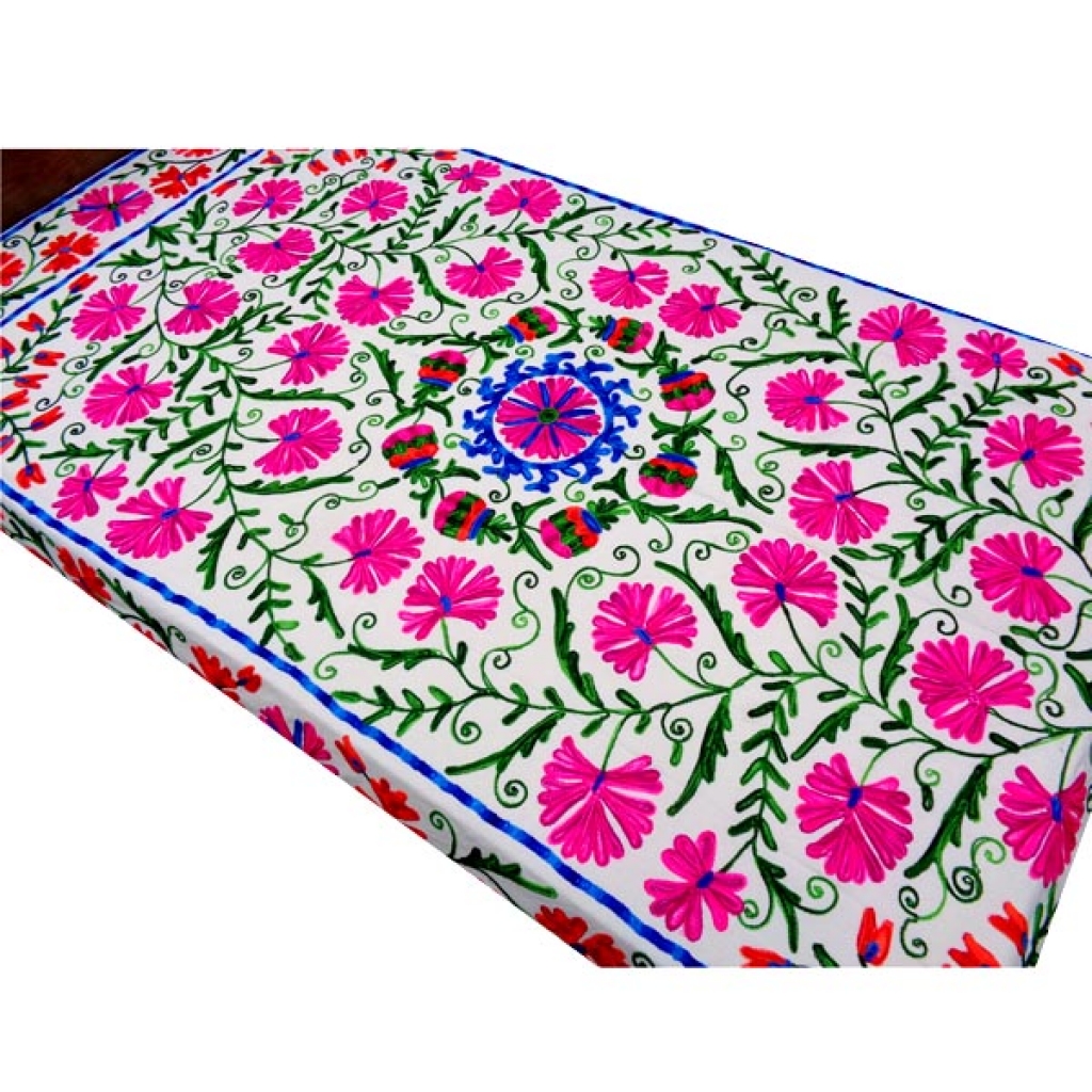 HANDMADE EMBROIDARY WORK COTTON SUZANI BEDCOVER