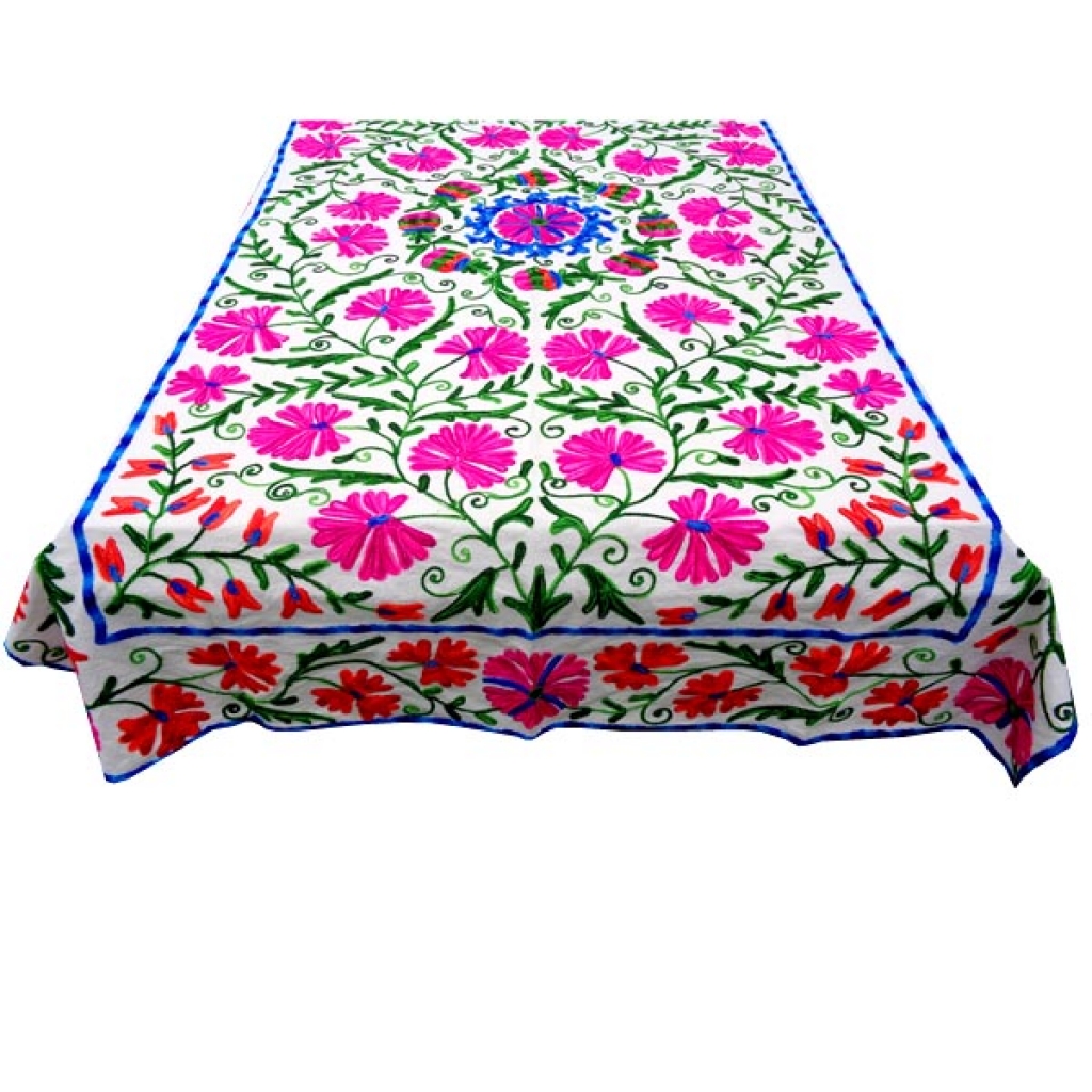 HANDMADE EMBROIDARY WORK COTTON SUZANI BEDCOVER