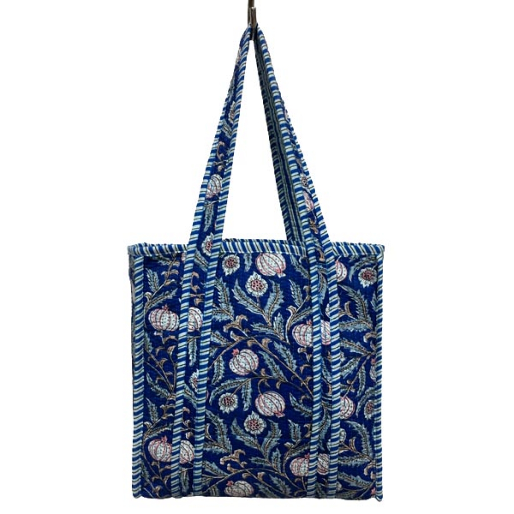 INDIAN HANDMADE QUILTED TOTE BAG