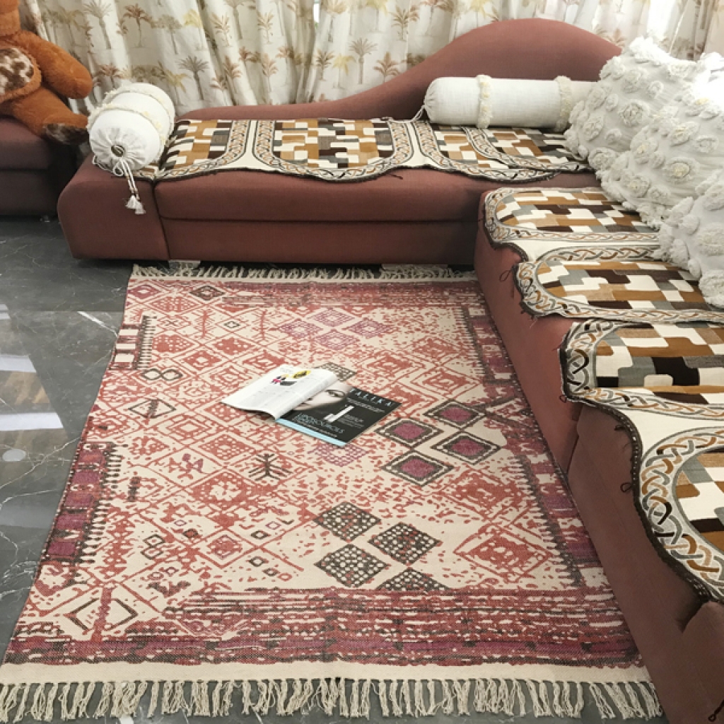 COTTON SCREEN ALL OVER PRINT RUG