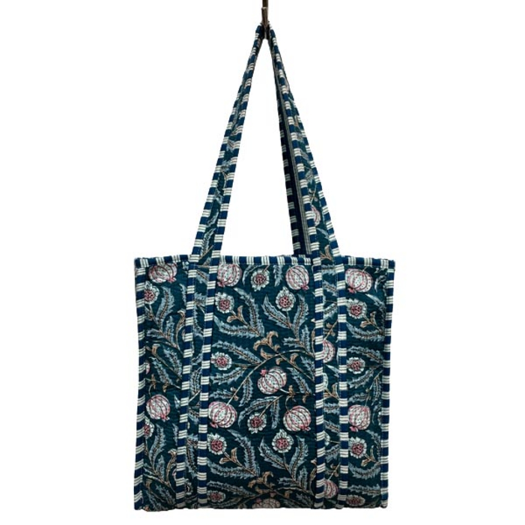 INDIAN HANDMADE QUILTED TOTE BAG